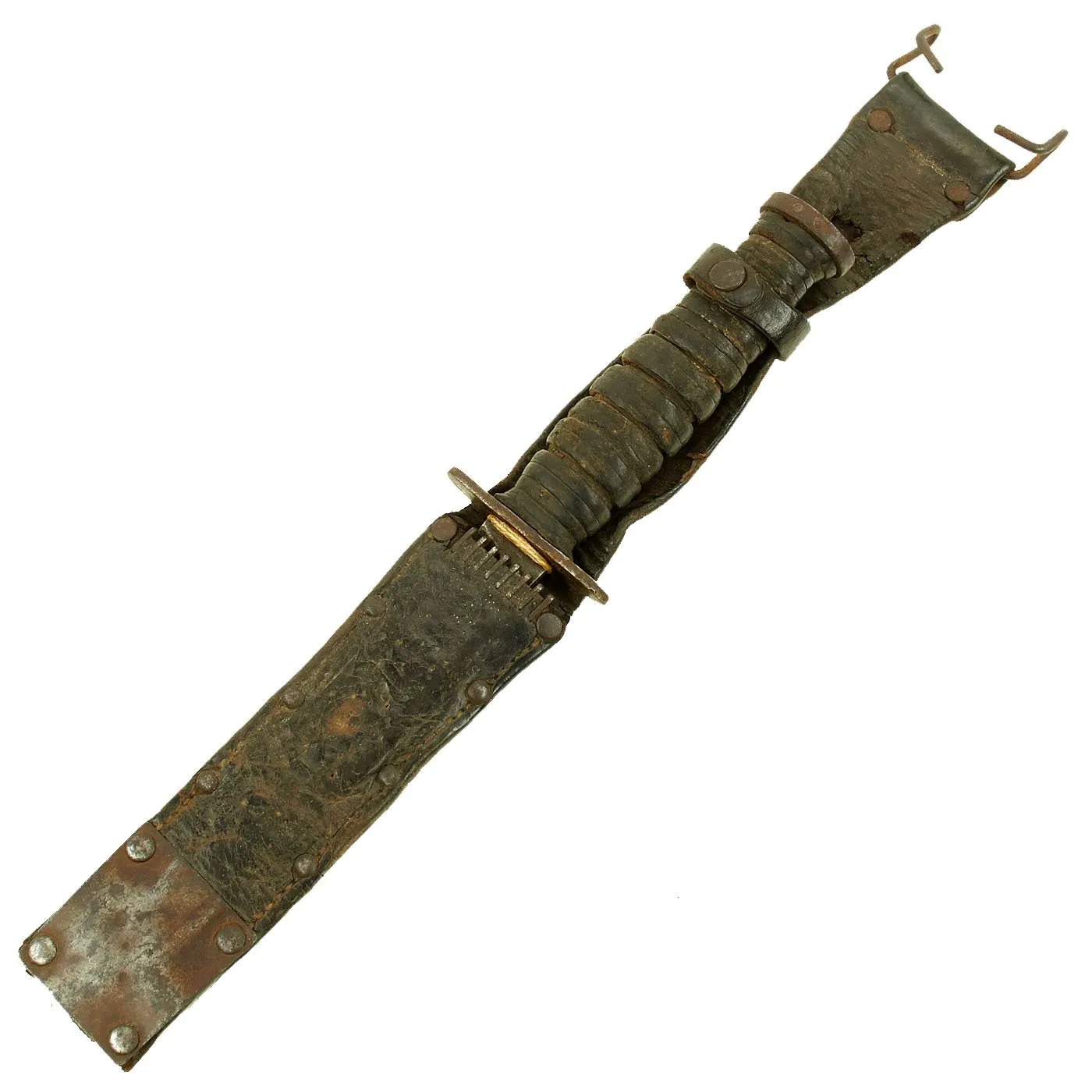 Original U.S. WWII 1943 Dated Blade Marked M3 Fighting Knife by PAL Cutlery with M6 Scabbard