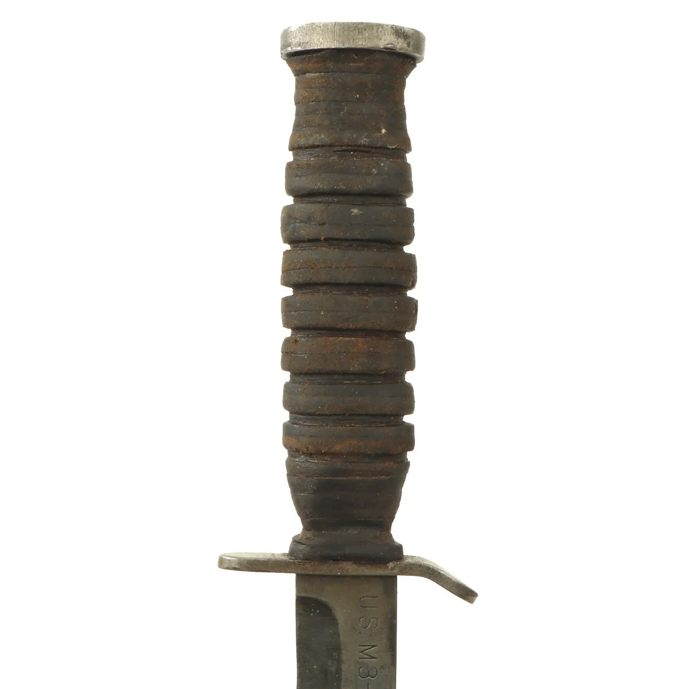 Original U.S. WWII Blade Marked M3 Fighting Knife by UTICA Cutlery Co. with M8 Scabbard