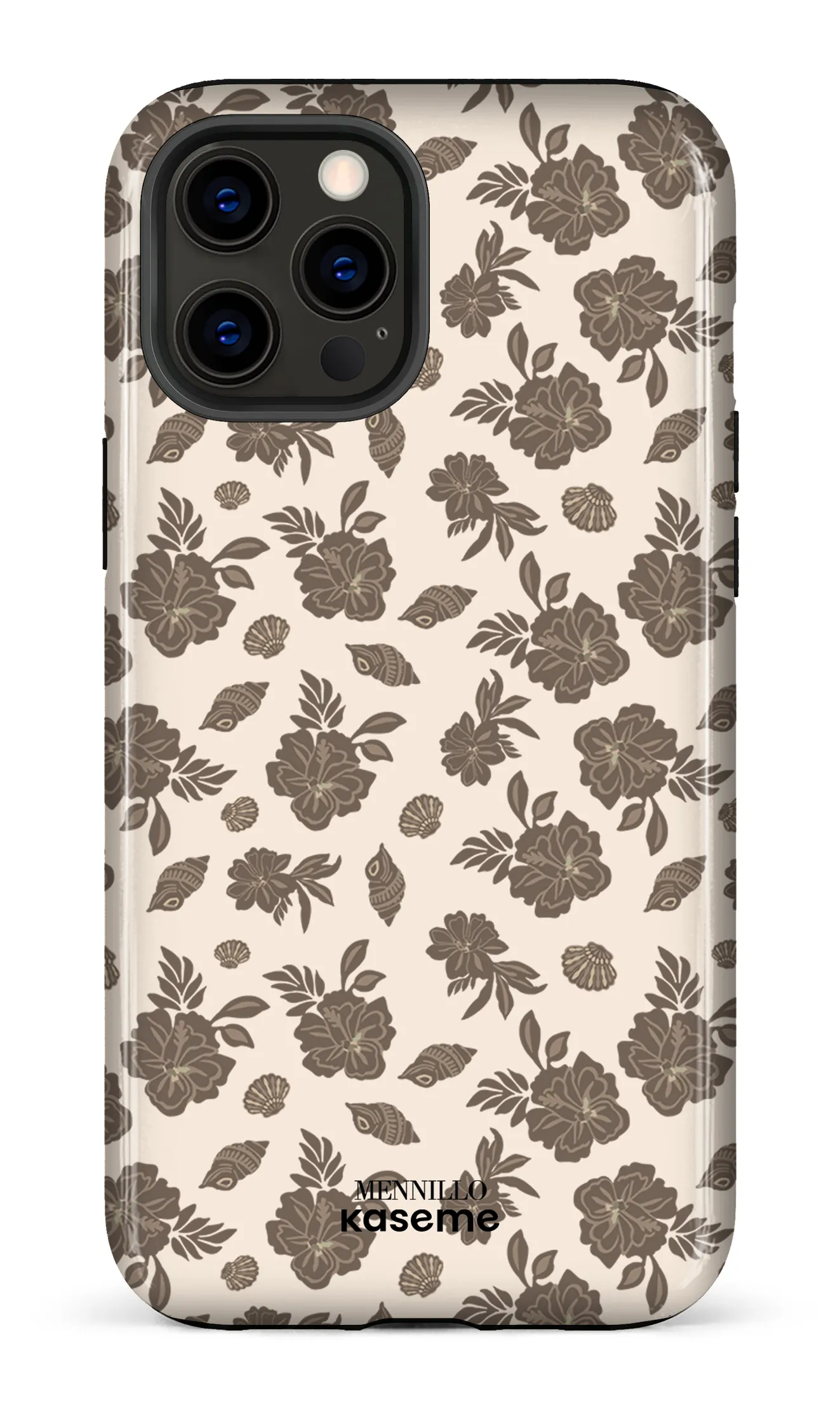 Phone case - Floral brown