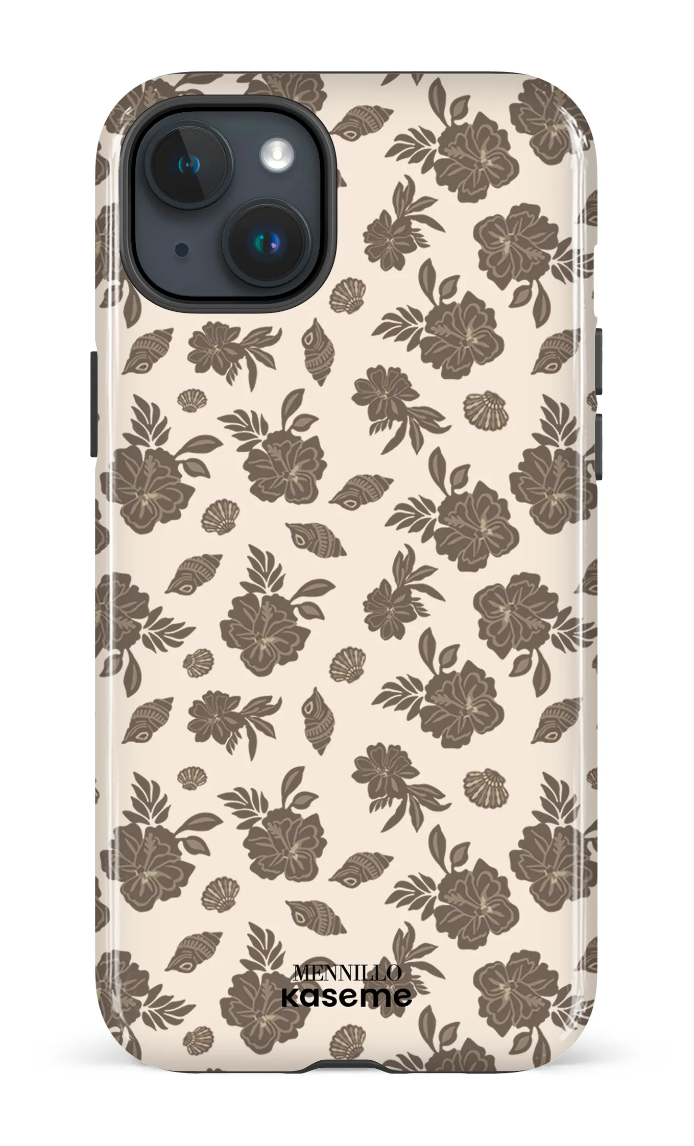 Phone case - Floral brown