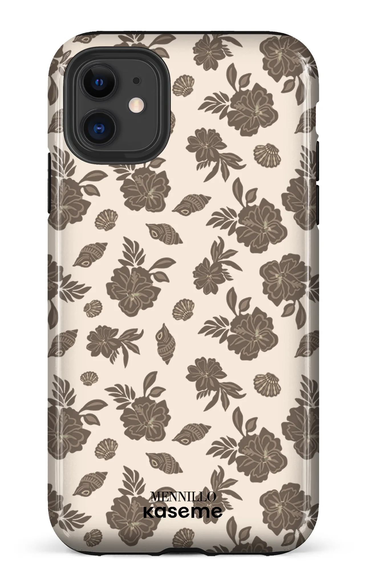 Phone case - Floral brown