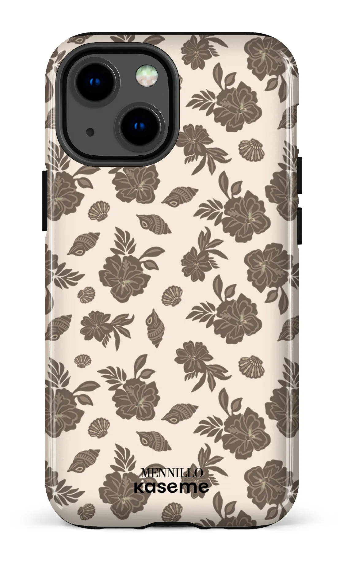 Phone case - Floral brown