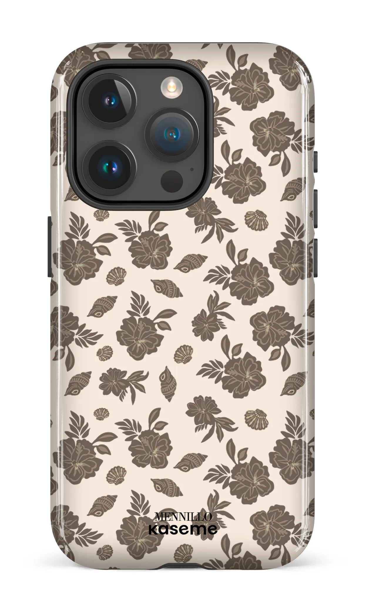 Phone case - Floral brown