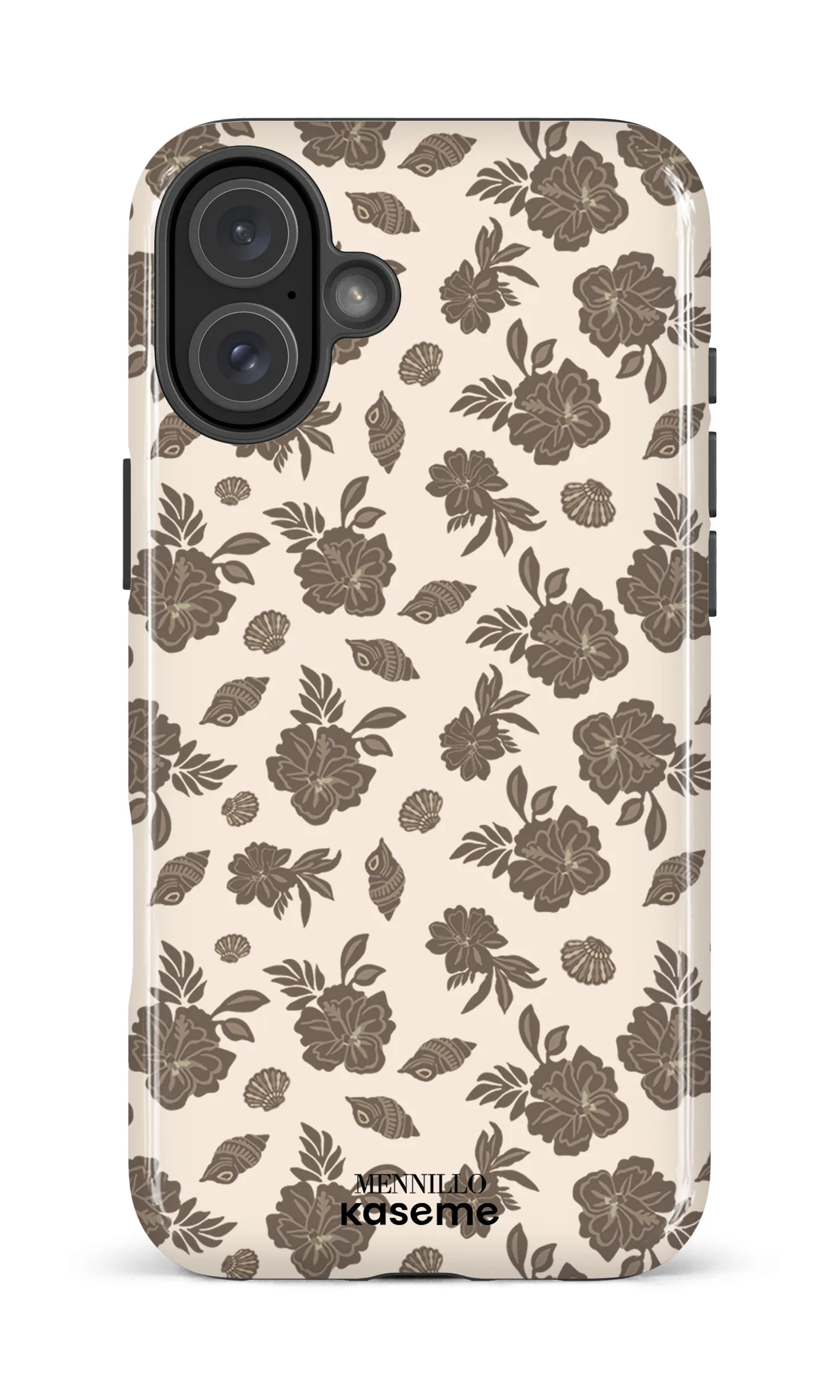 Phone case - Floral brown