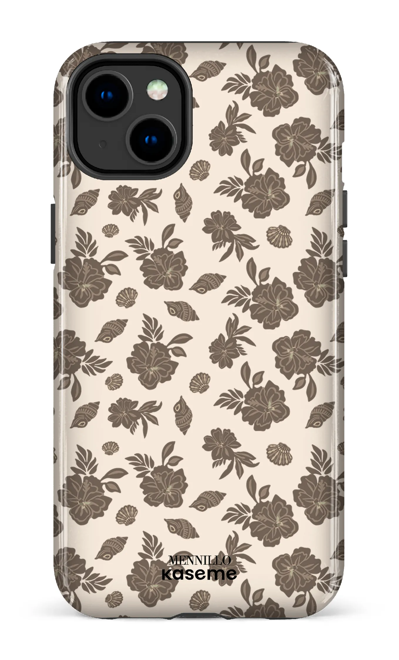 Phone case - Floral brown