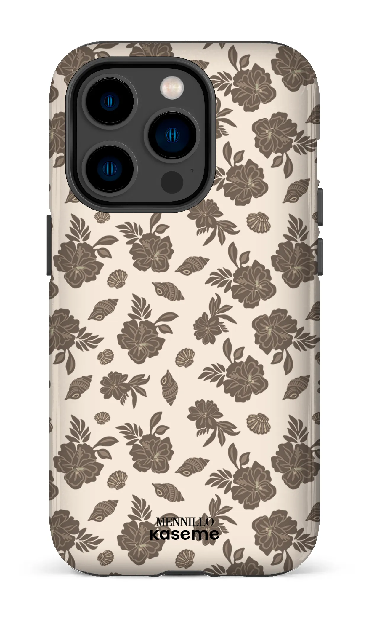 Phone case - Floral brown