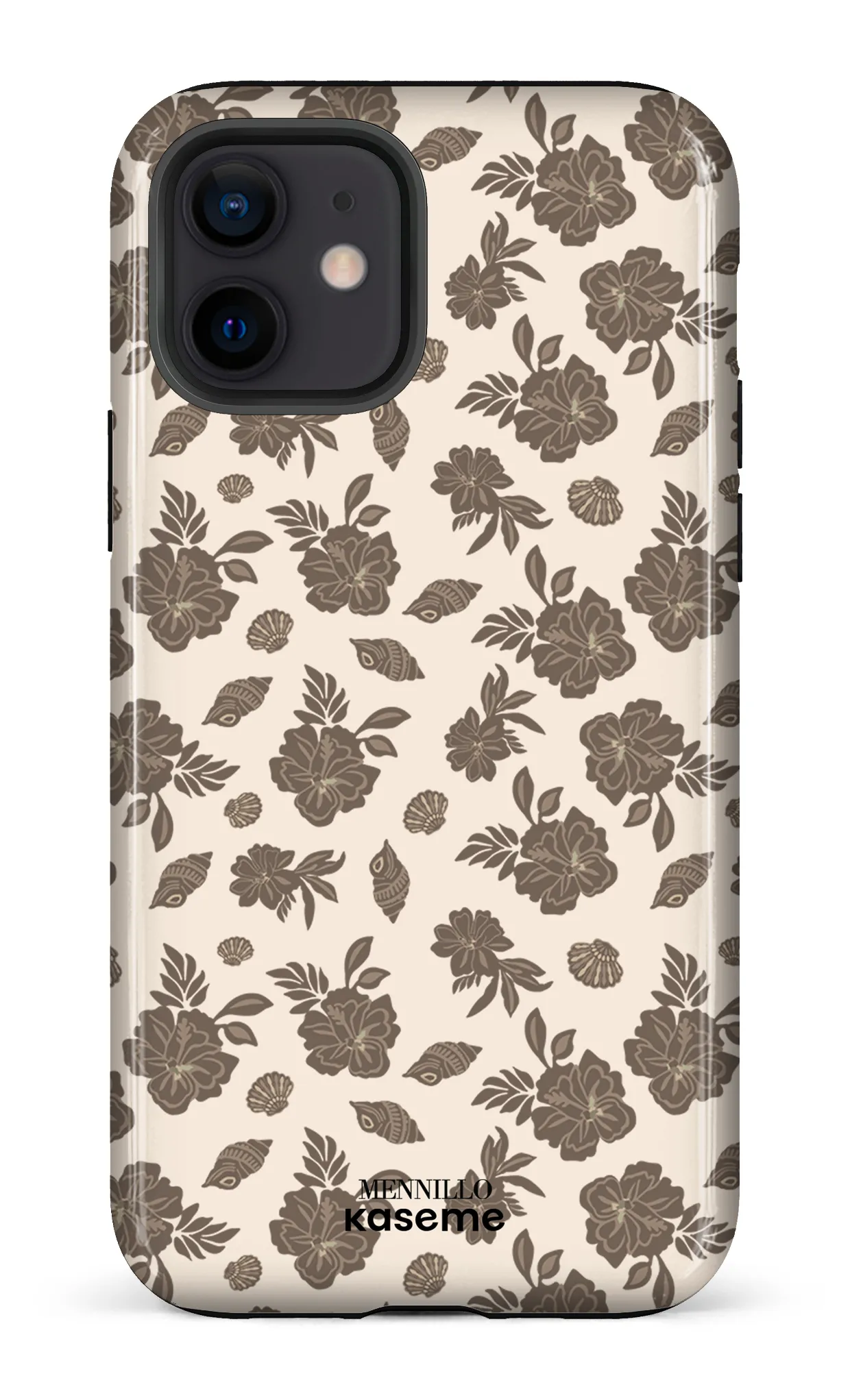 Phone case - Floral brown