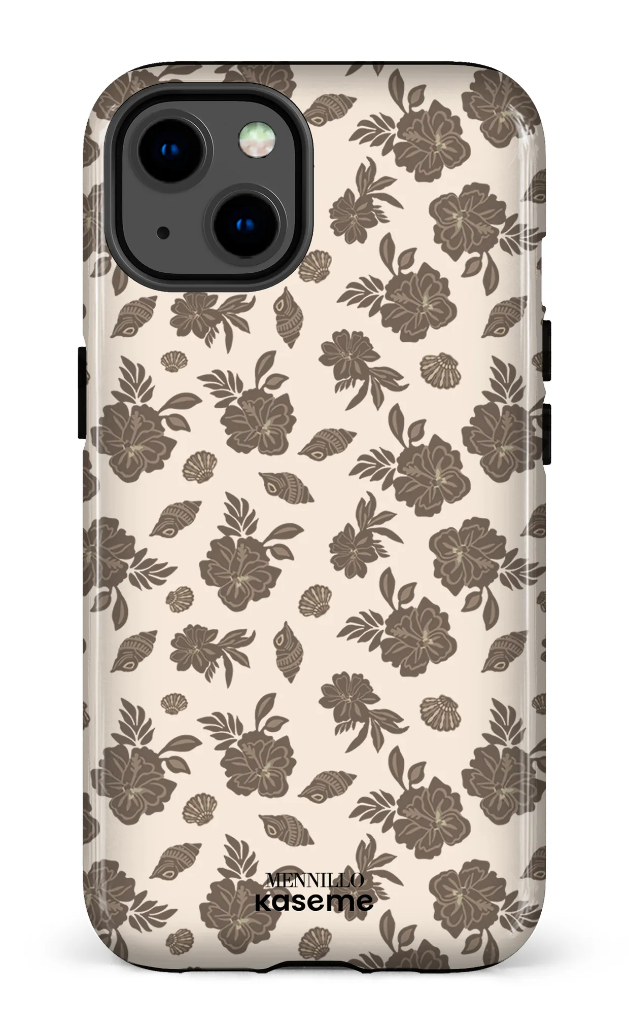 Phone case - Floral brown