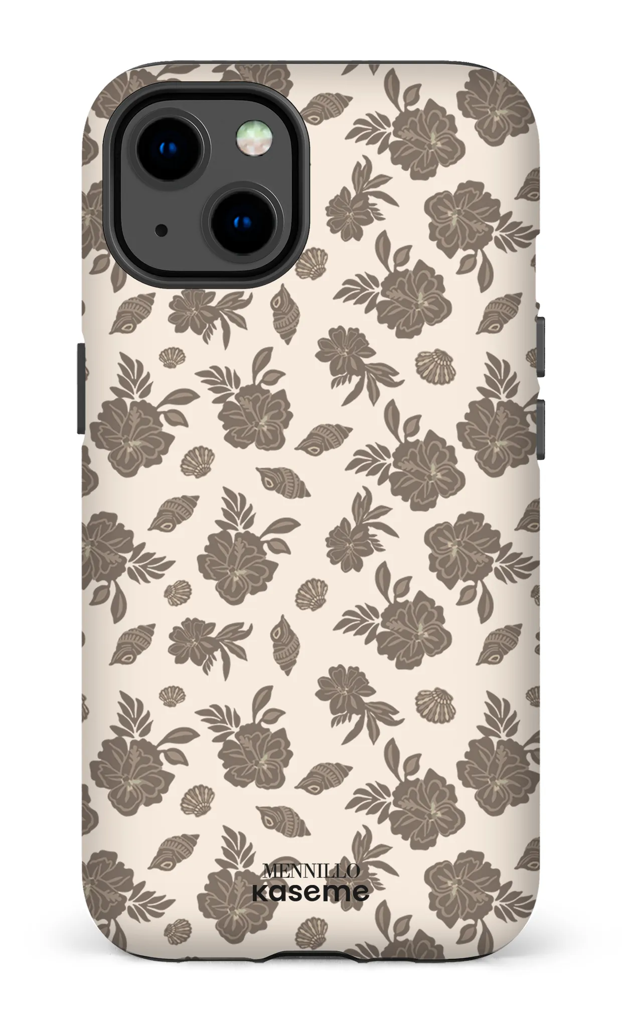 Phone case - Floral brown