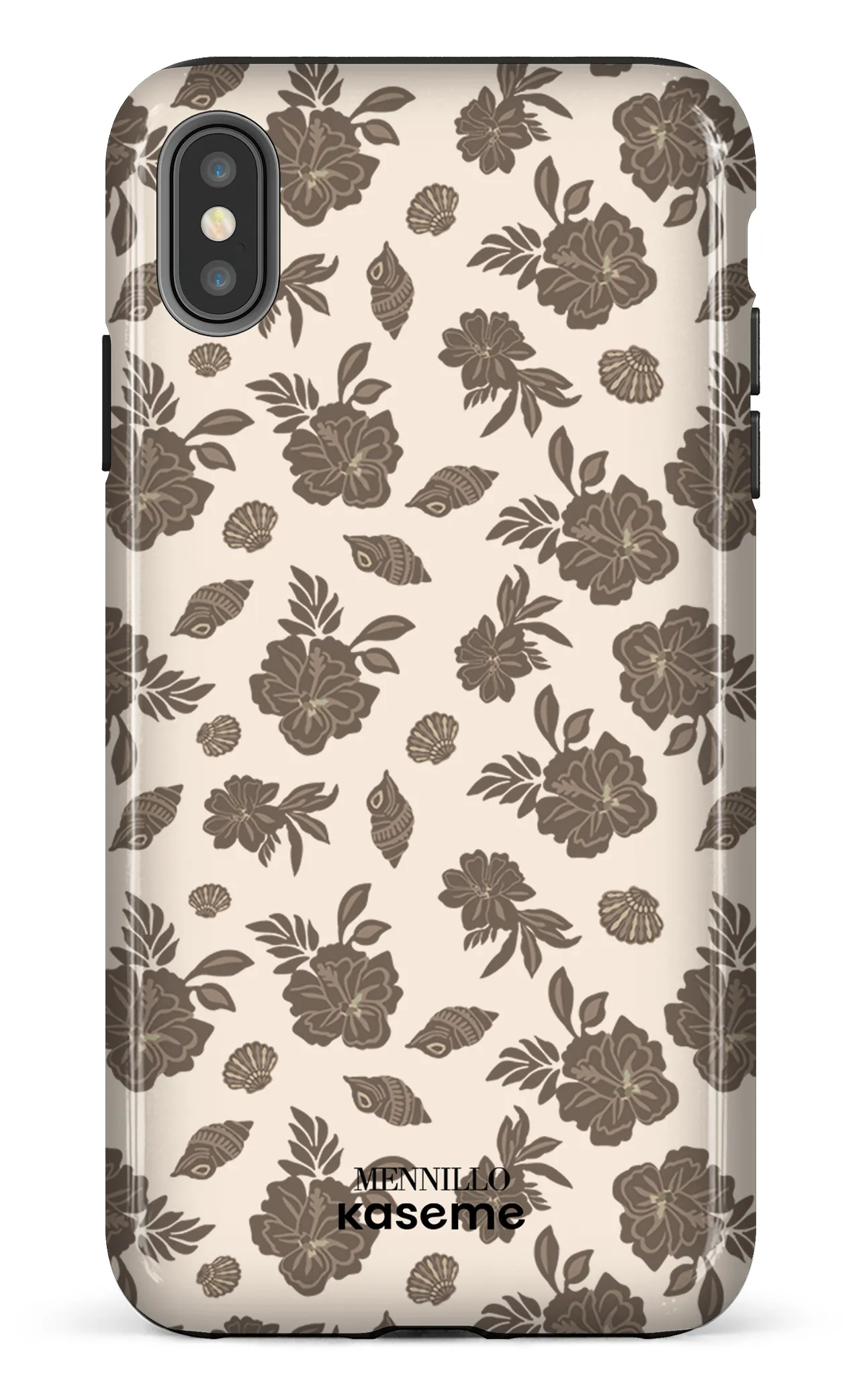 Phone case - Floral brown