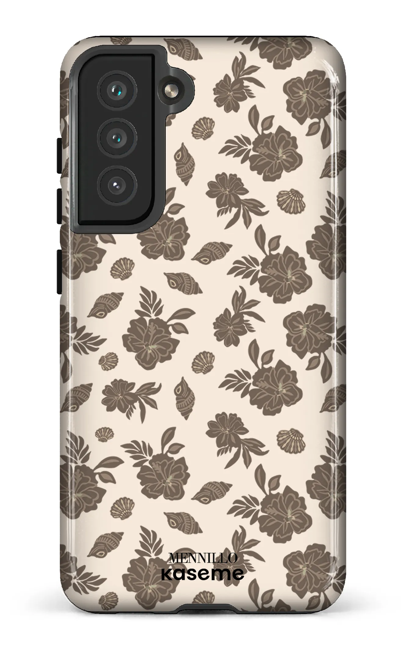 Phone case - Floral brown