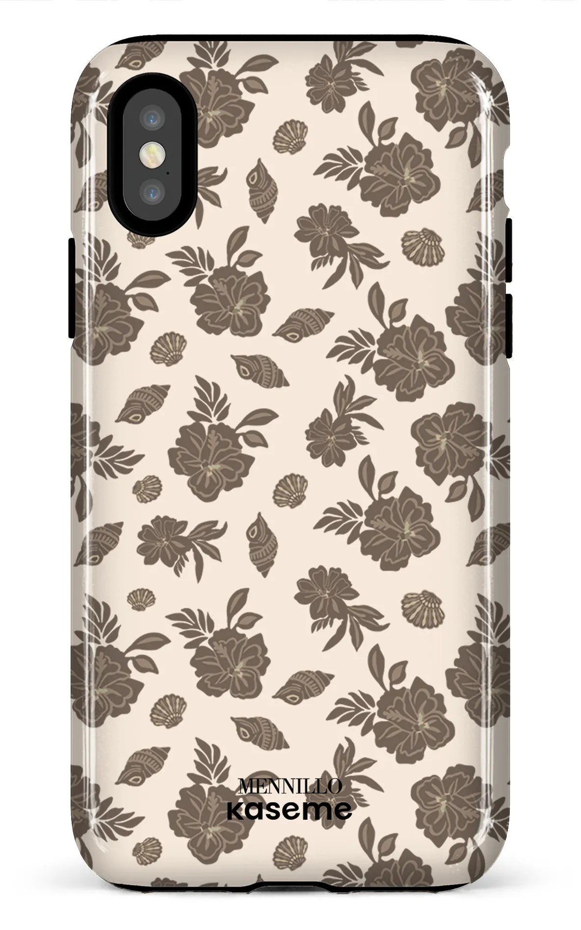 Phone case - Floral brown