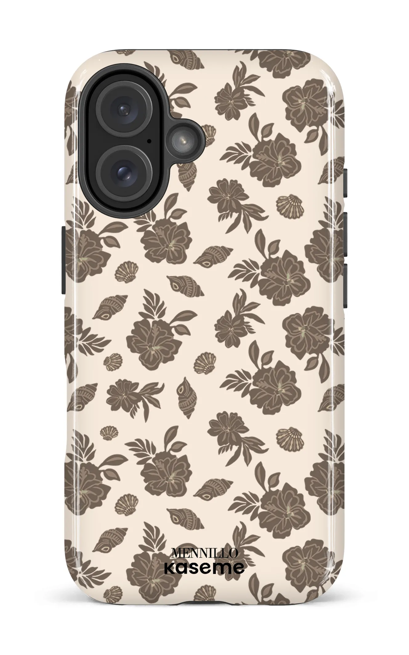 Phone case - Floral brown