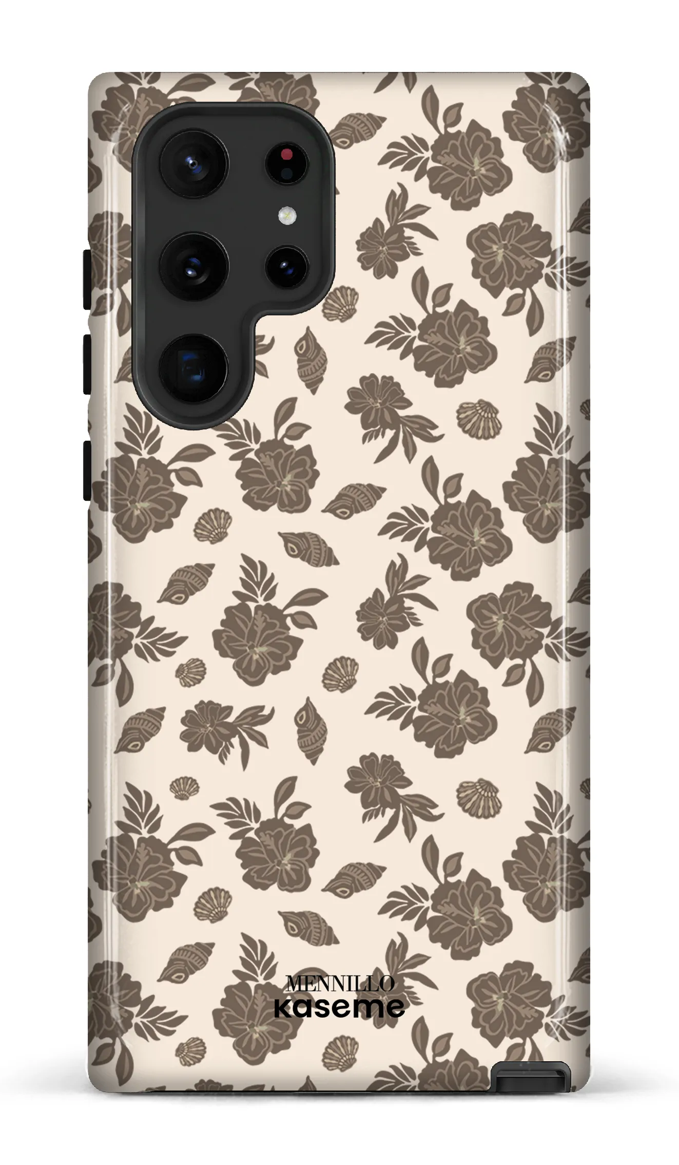 Phone case - Floral brown