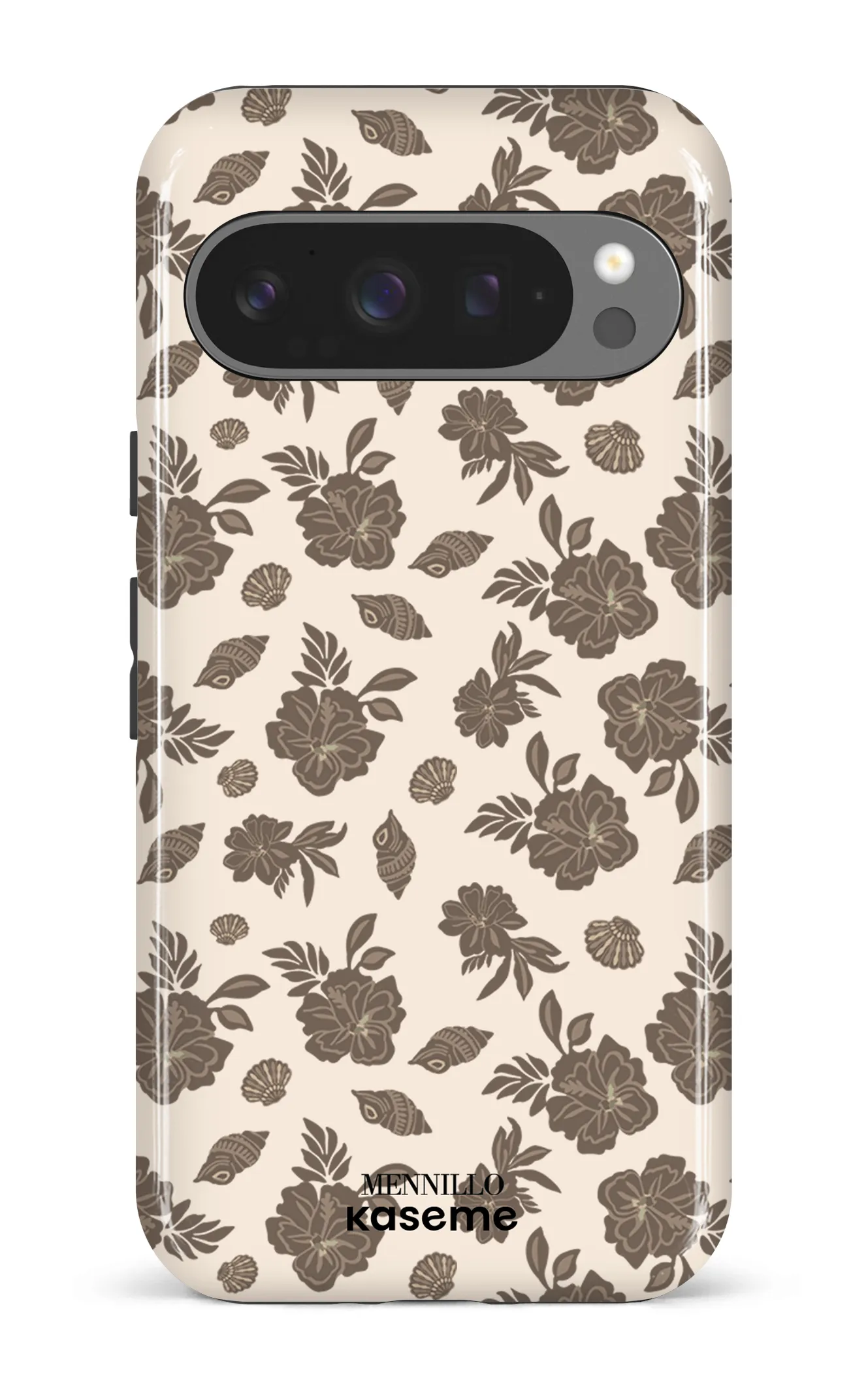 Phone case - Floral brown