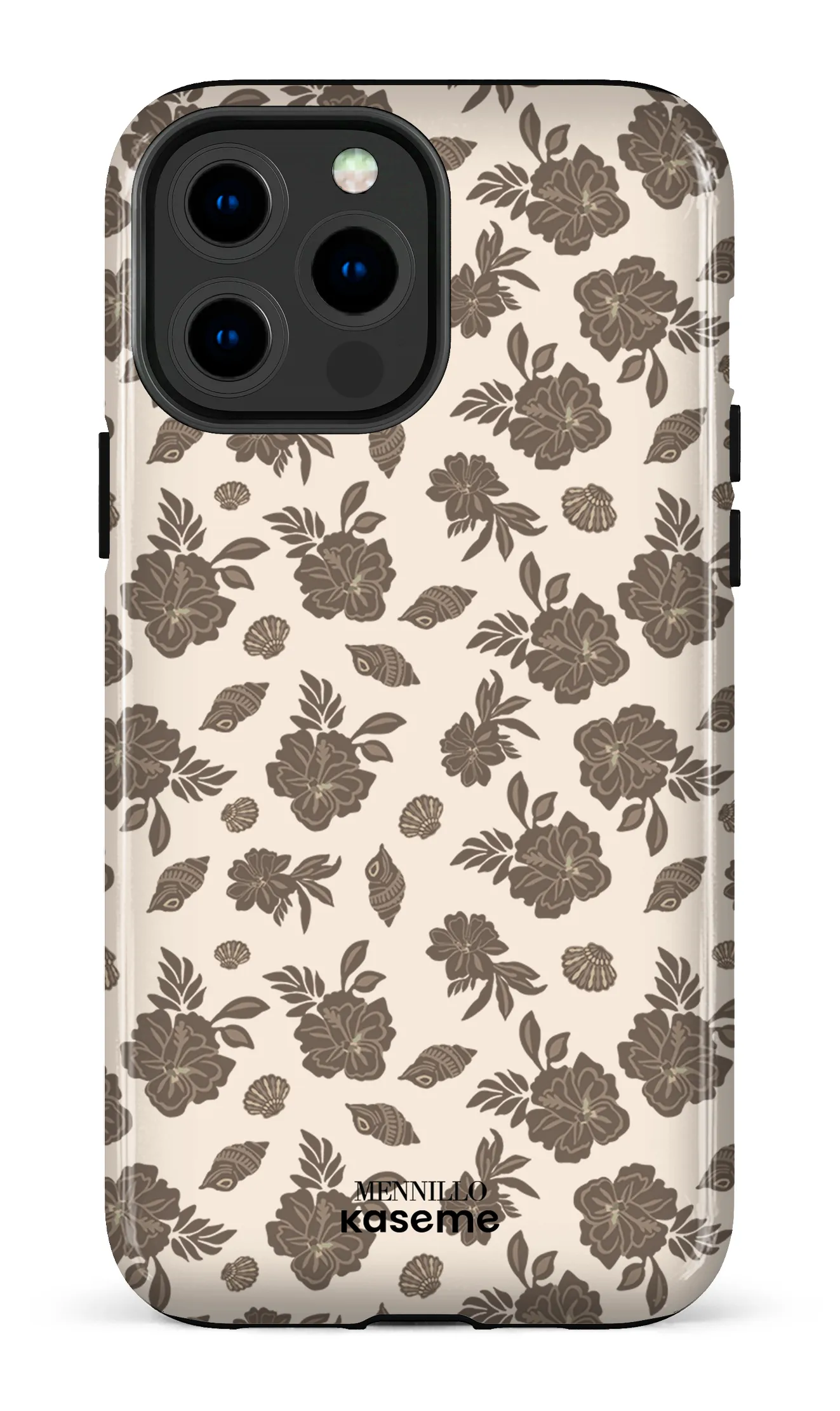 Phone case - Floral brown