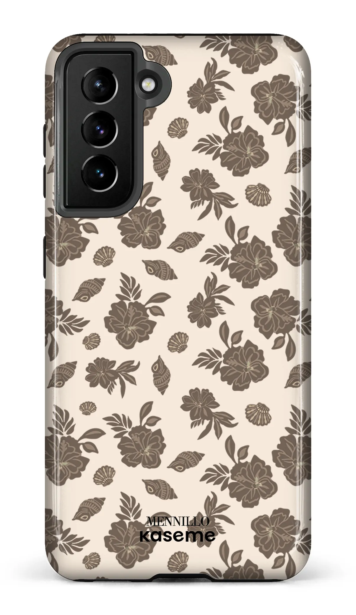 Phone case - Floral brown