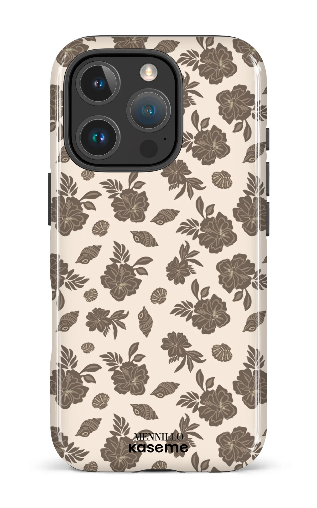 Phone case - Floral brown