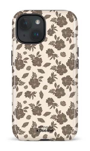 Phone case - Floral brown