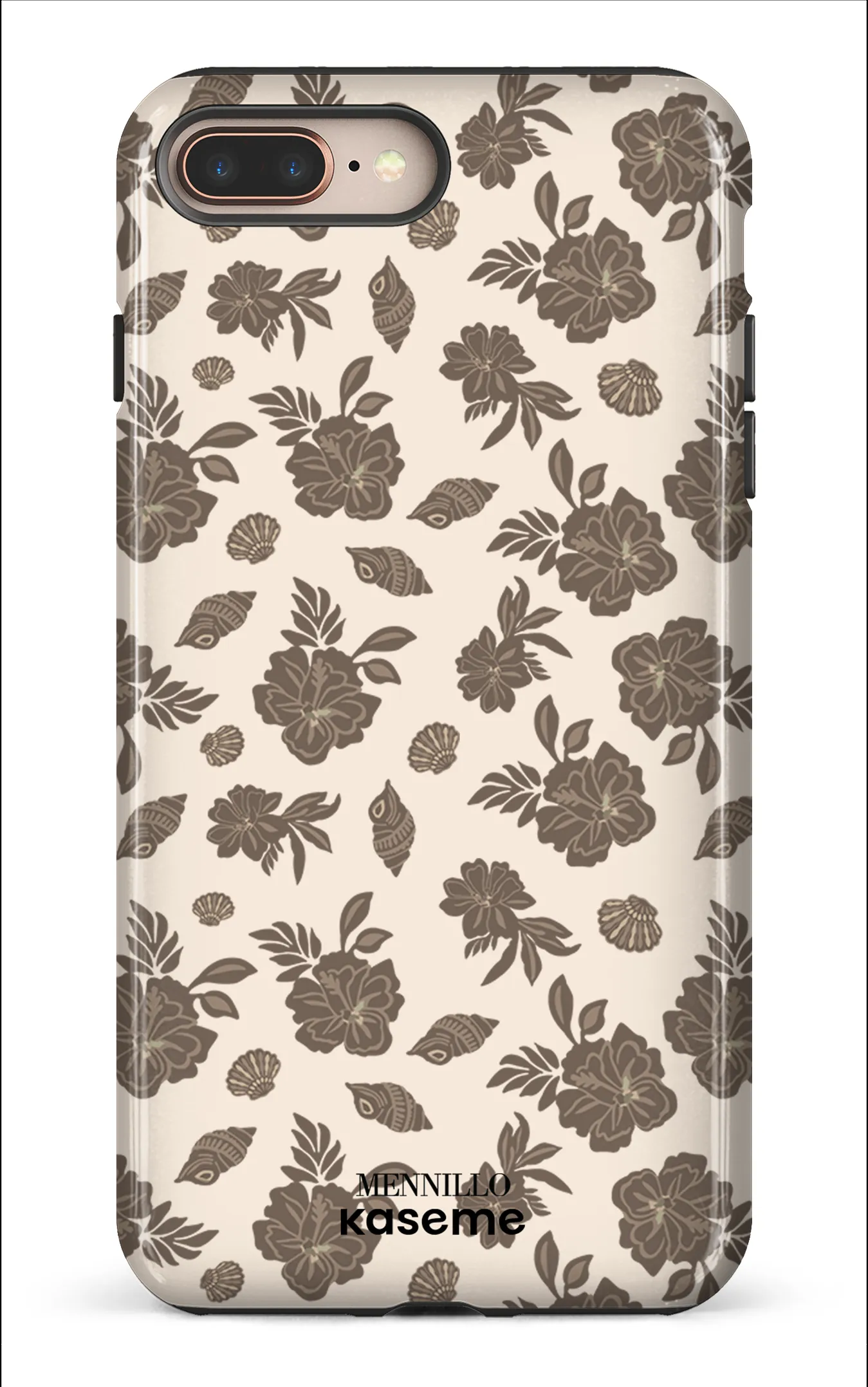 Phone case - Floral brown