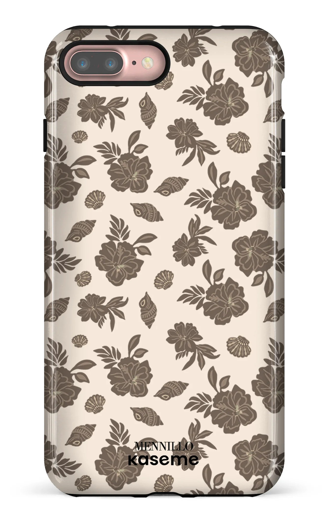 Phone case - Floral brown