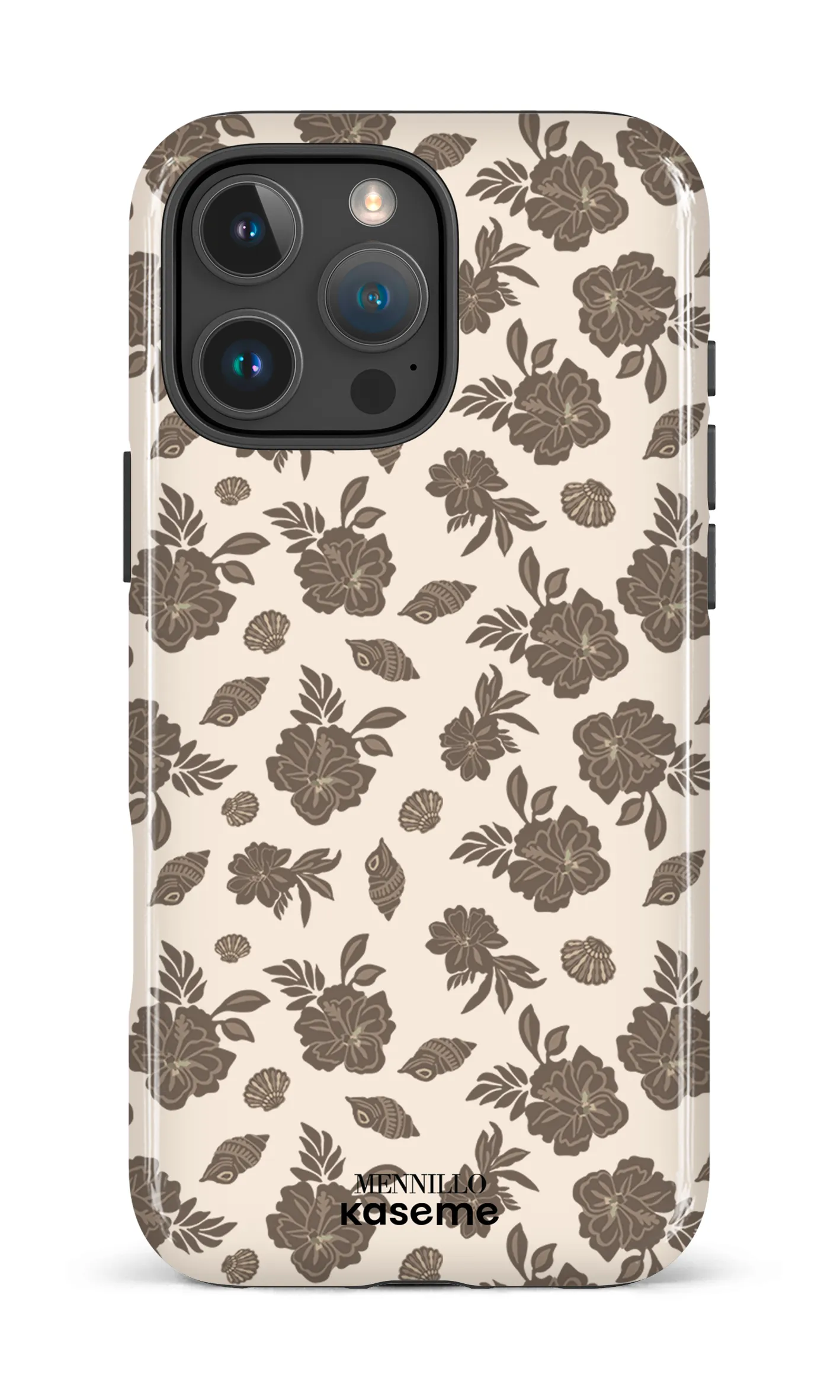 Phone case - Floral brown