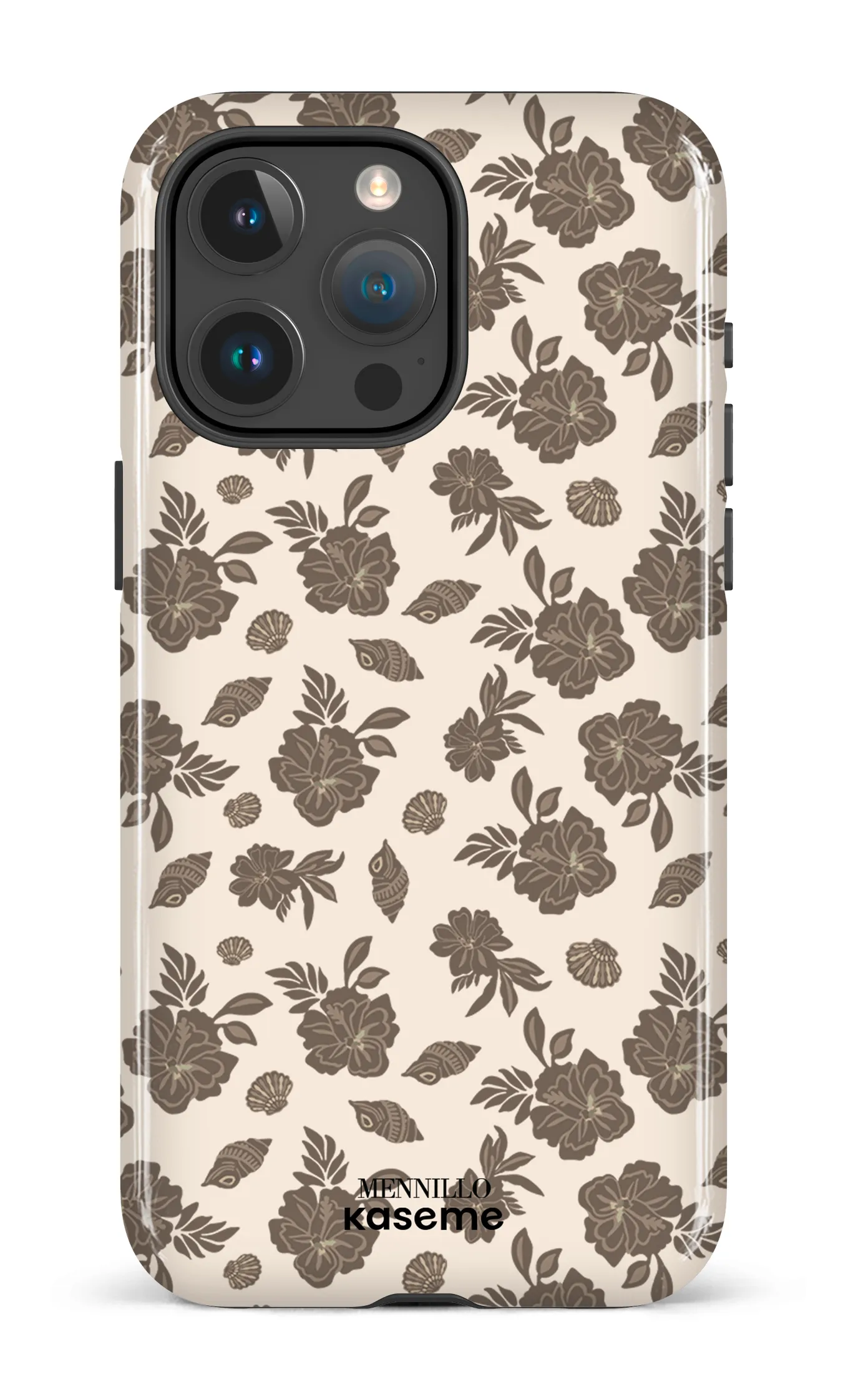 Phone case - Floral brown