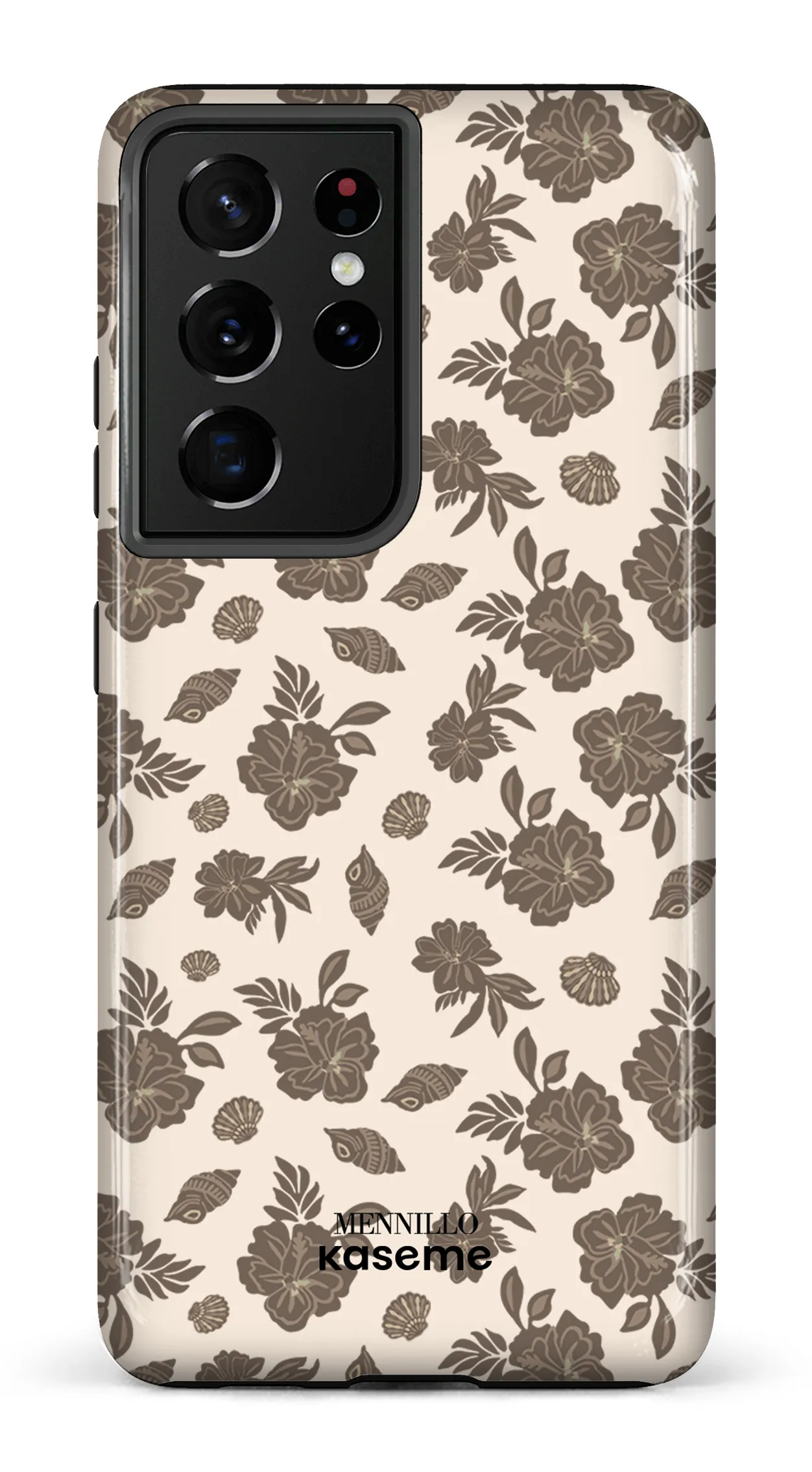 Phone case - Floral brown