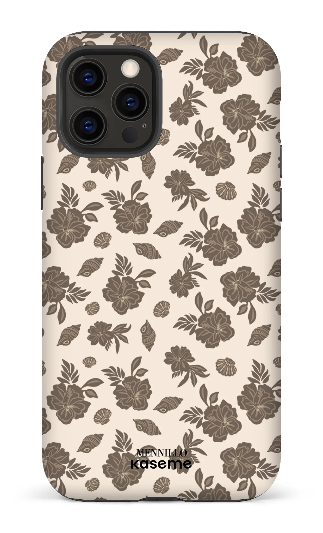 Phone case - Floral brown