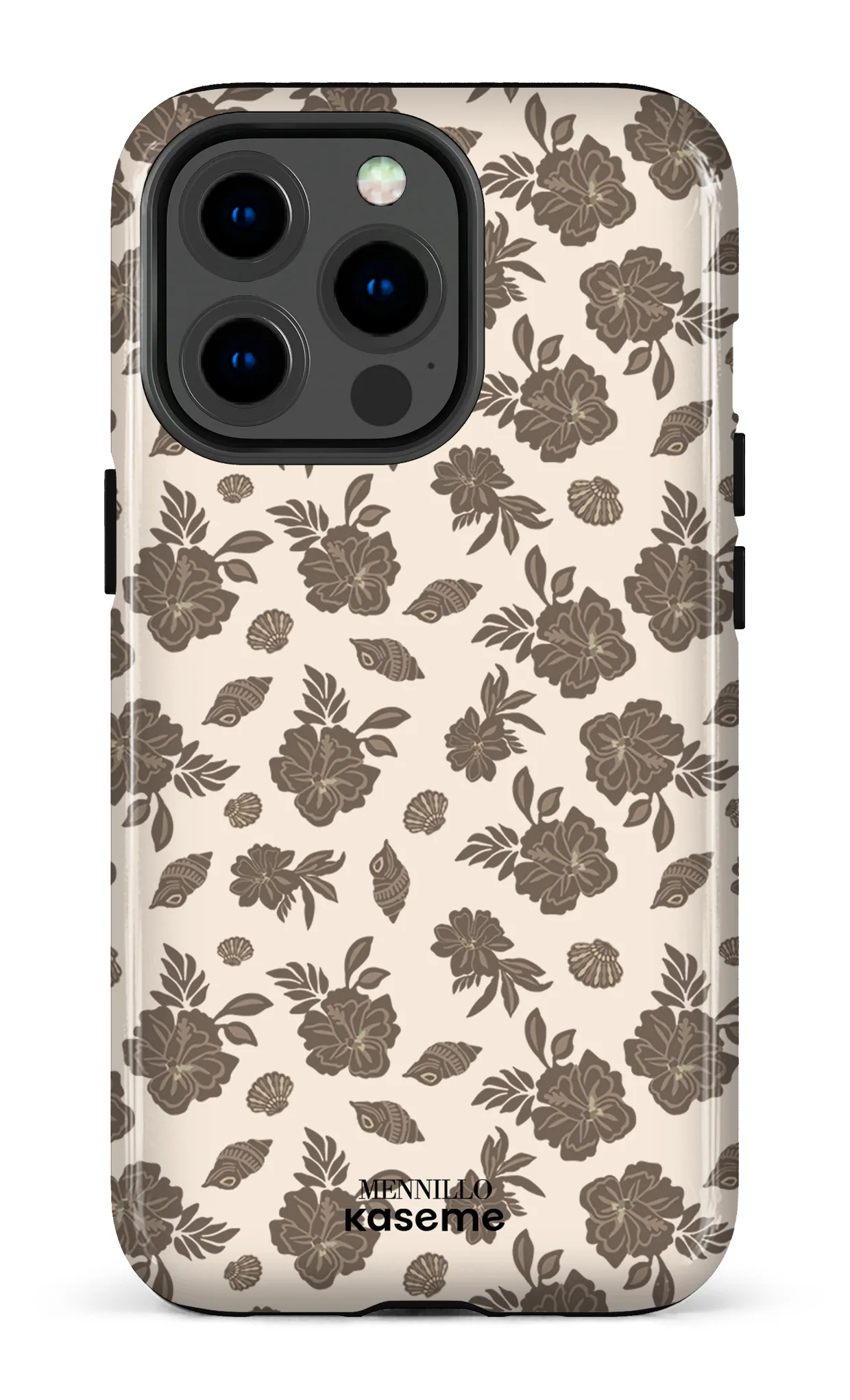 Phone case - Floral brown