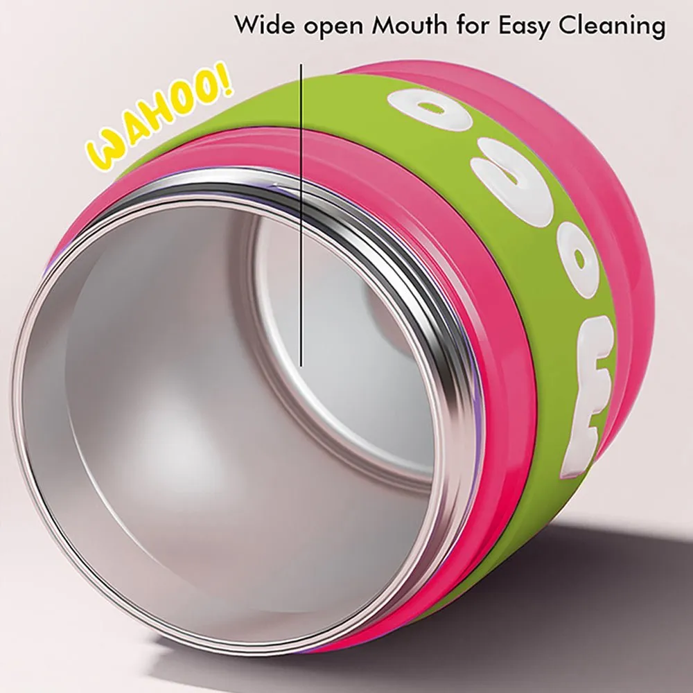 Pink & Green 2 way Lid Style Moco Kids Water, 600 ml