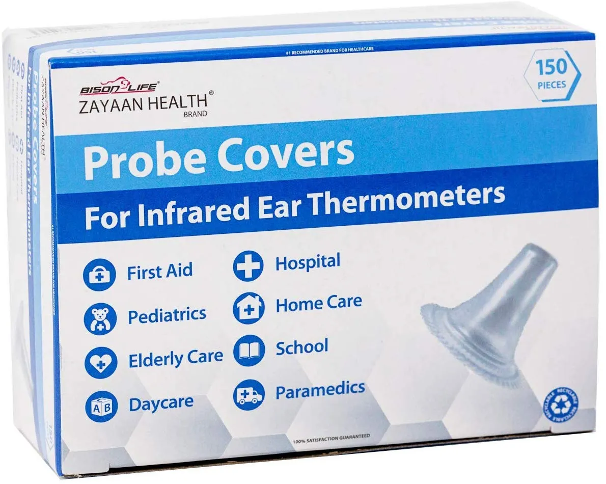 Probe Covers For Ear Thermometer, Durable, Clear