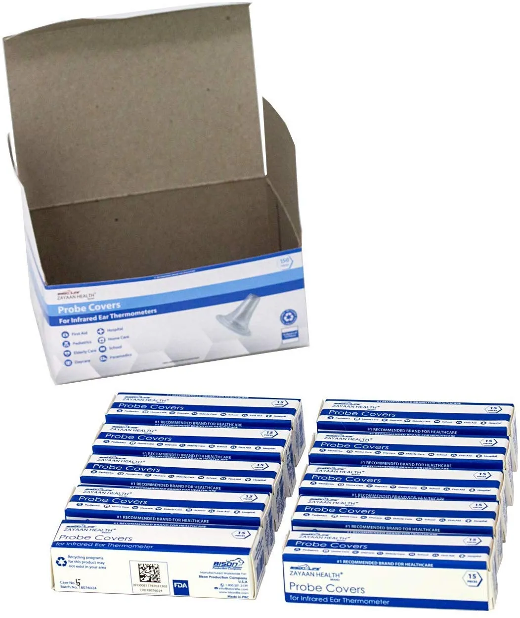 Probe Covers For Ear Thermometer, Durable, Clear