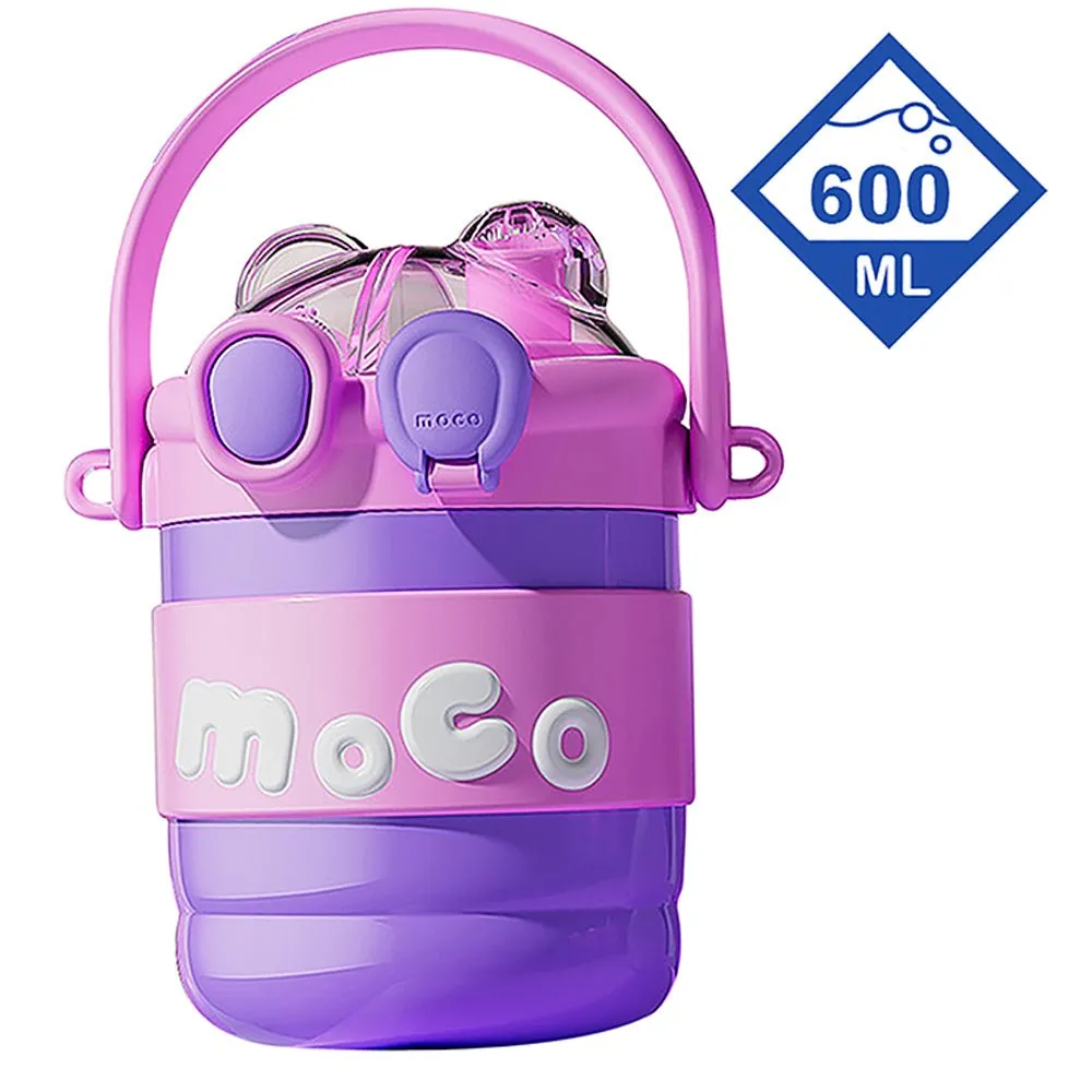 Purple & Pink 2 way Lid Style Moco Kids Water, 600 ml