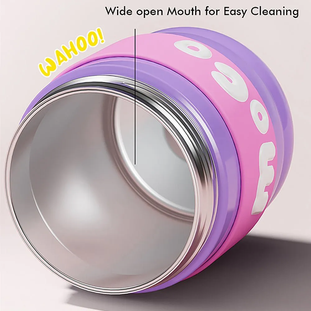 Purple & Pink 2 way Lid Style Moco Kids Water, 600 ml