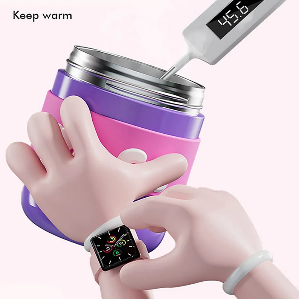 Purple & Pink 2 way Lid Style Moco Kids Water, 600 ml