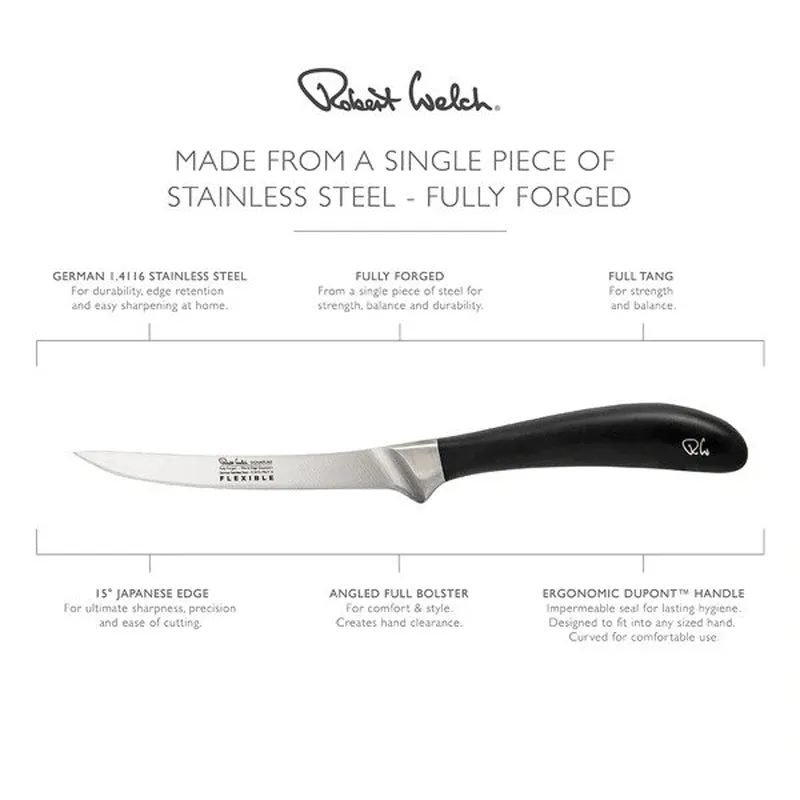 Robert Welch Signature Stainless Steel Flexible Utility Knife 16cm