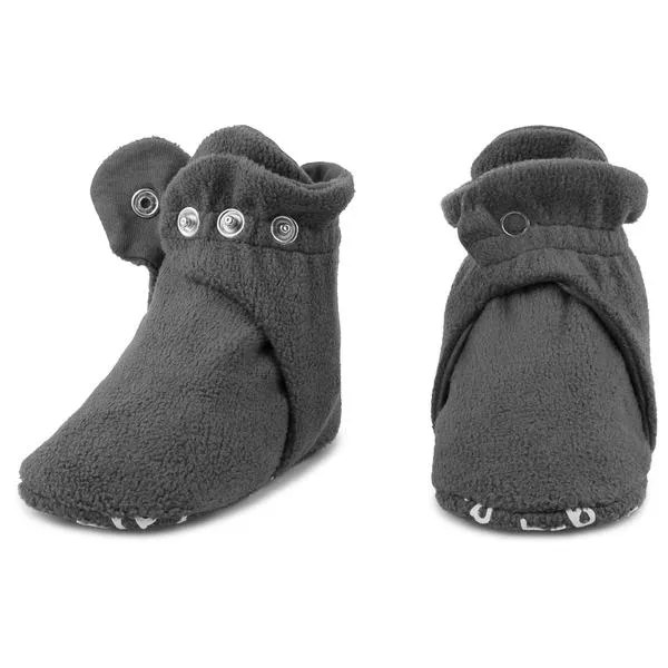 Slate • Fleece Baby Booties