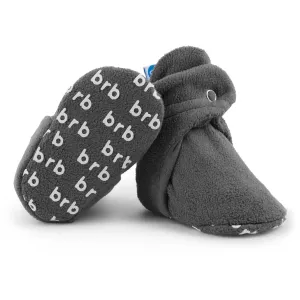 Slate • Fleece Baby Booties