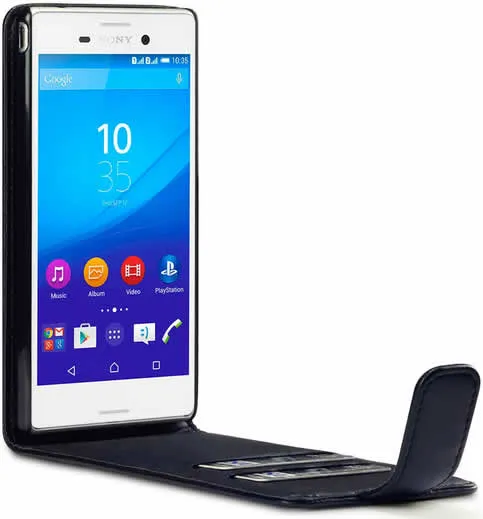 Sony Xperia M4 Flip Case - Black
