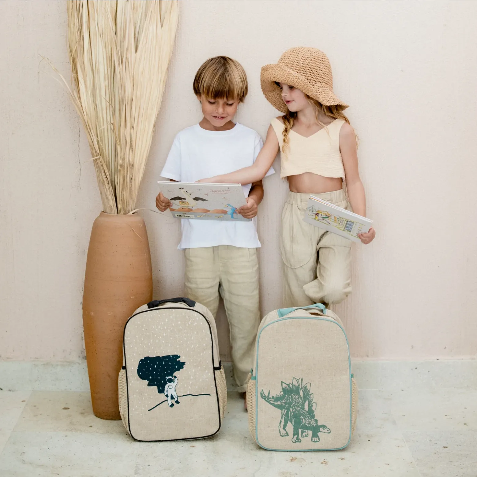 SoYoung School Backpack - Green Stegosaurus