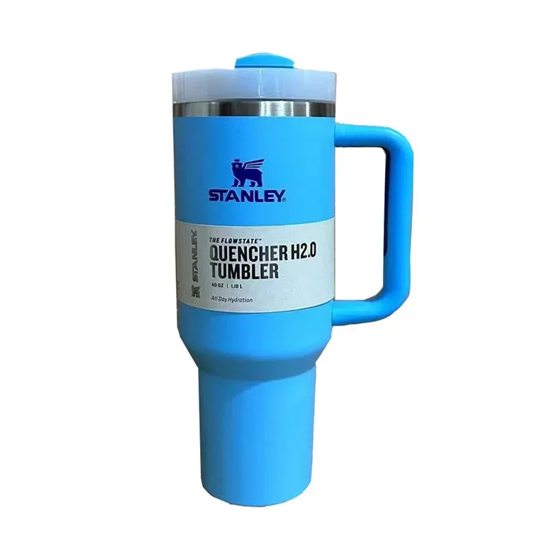 Stanley 30oz/40oz Insulated Tumbler With Lid and Straws Stainless Steel Coffee Tumbler with Handle Vacuum Leak Proof Coffee Cup