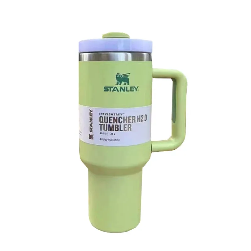 Stanley 30oz/40oz Insulated Tumbler With Lid and Straws Stainless Steel Coffee Tumbler with Handle Vacuum Leak Proof Coffee Cup