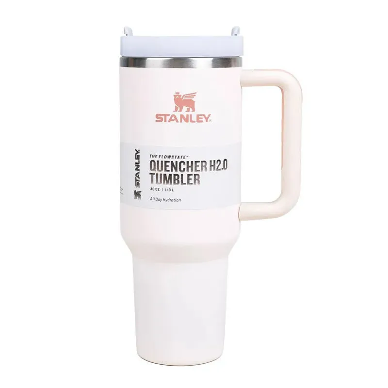 Stanley 30oz/40oz Insulated Tumbler With Lid and Straws Stainless Steel Coffee Tumbler with Handle Vacuum Leak Proof Coffee Cup