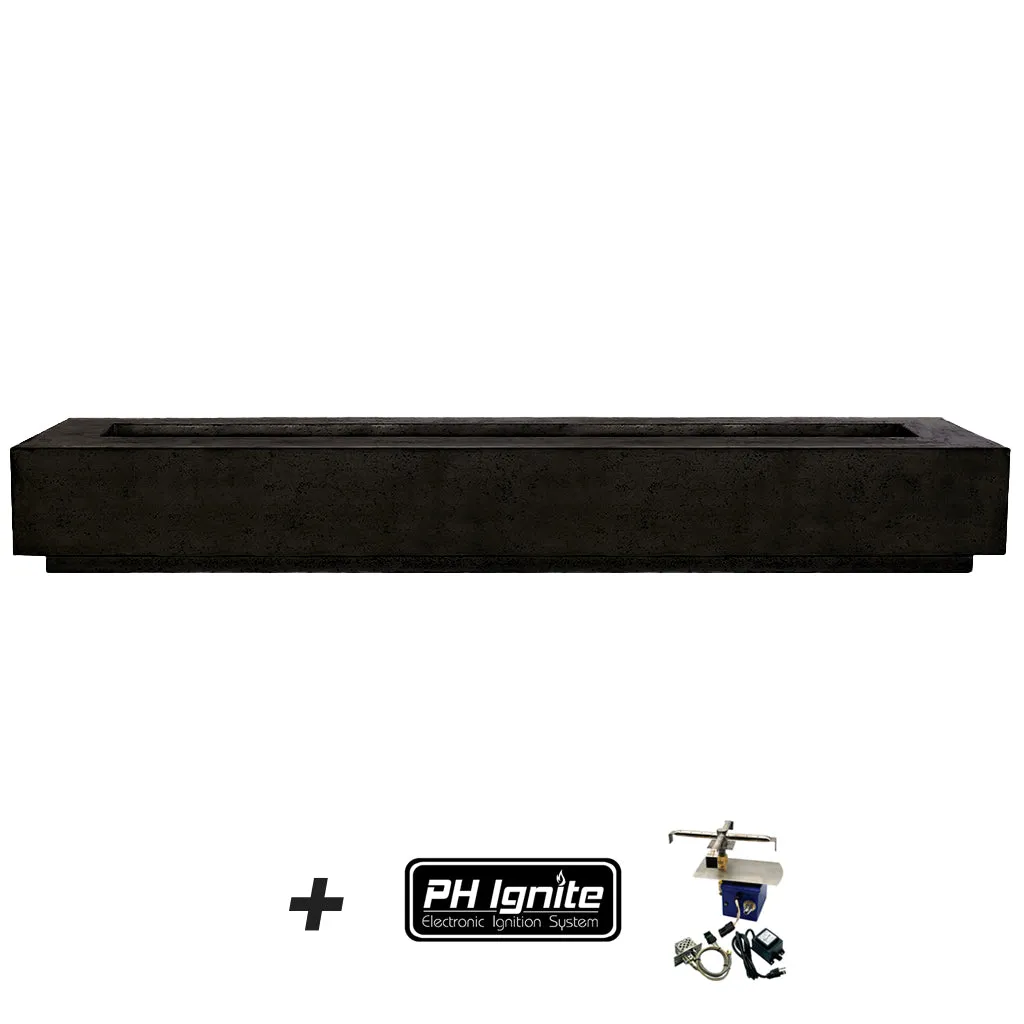 Tavola 110 Fire Table with Winguard - Gas Fire Pit