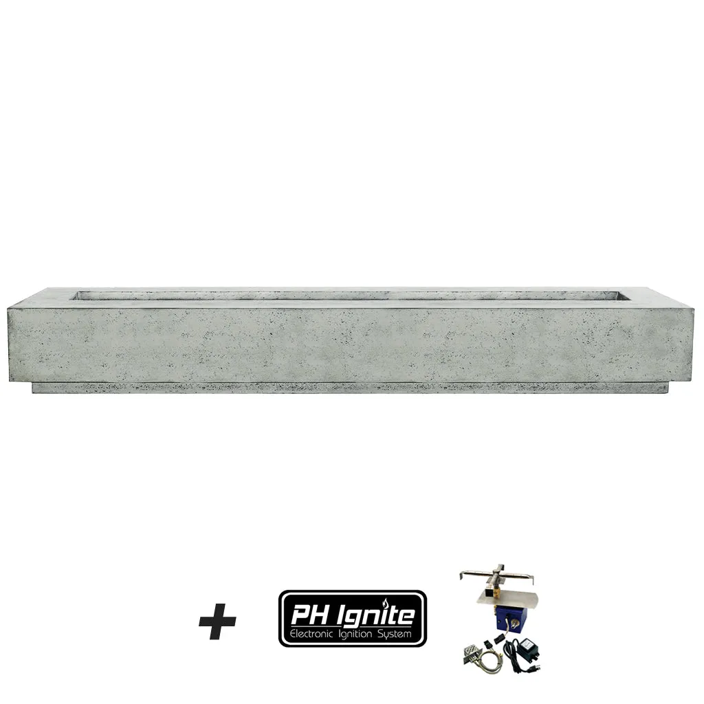 Tavola 110 Fire Table with Winguard - Gas Fire Pit