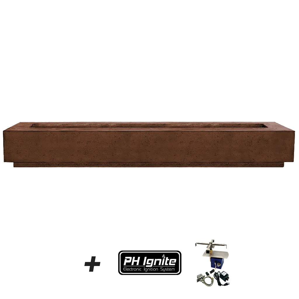 Tavola 110 Fire Table with Winguard - Gas Fire Pit