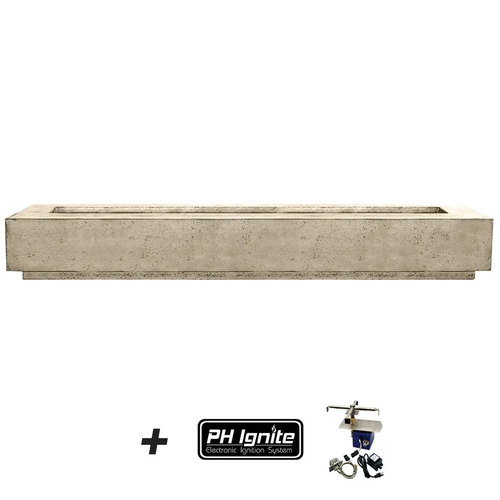 Tavola 110 Fire Table with Winguard - Gas Fire Pit