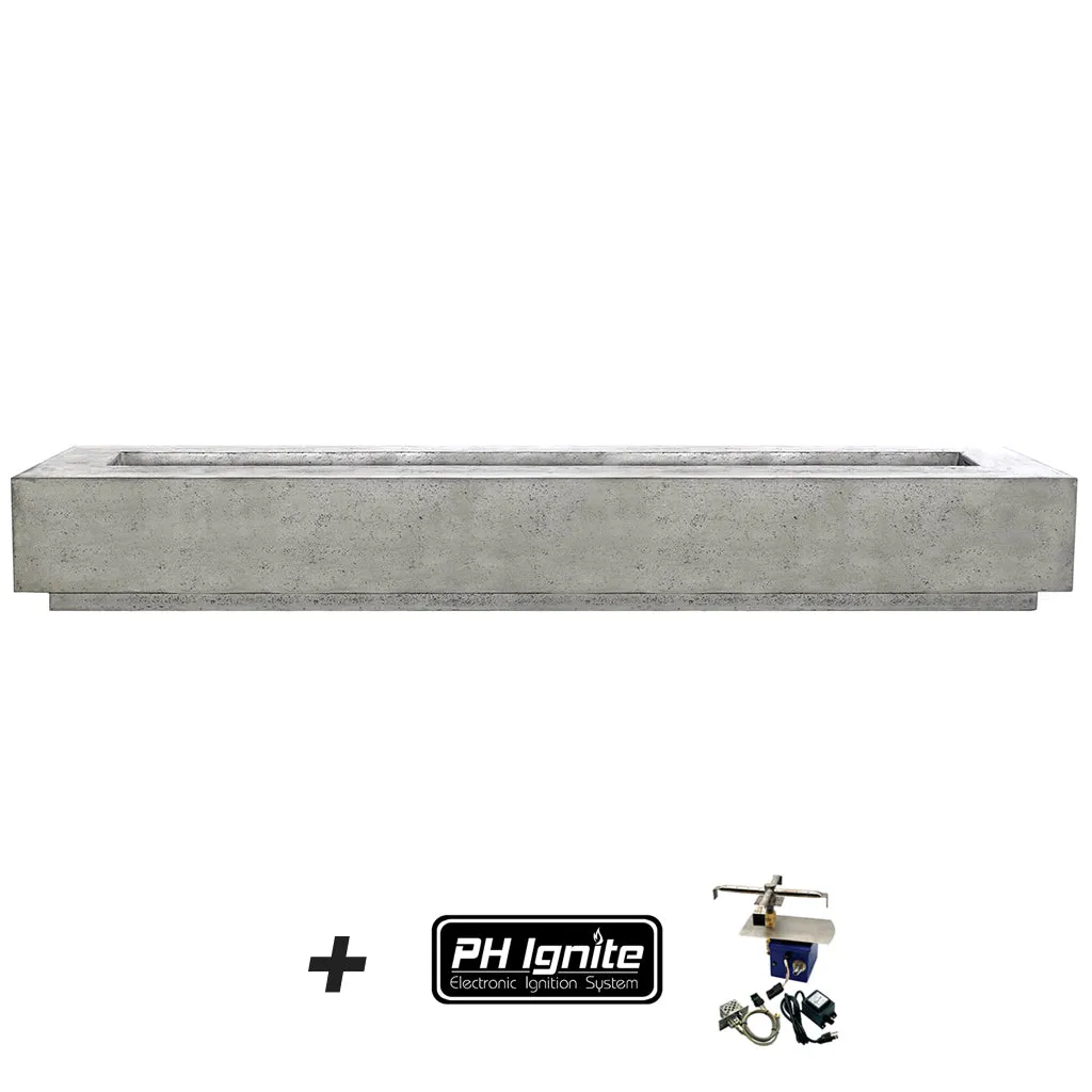 Tavola 110 Fire Table with Winguard - Gas Fire Pit