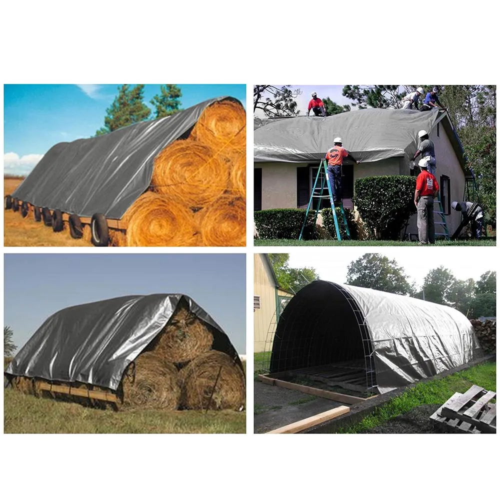 TheLAShop Heavy Duty Poly Tarp 14mil 220gsm Extra Thick Waterproof